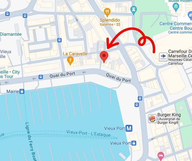 Studio Au Coeur Du Vieux Port Avec Clim Marseille Eksteriør billede